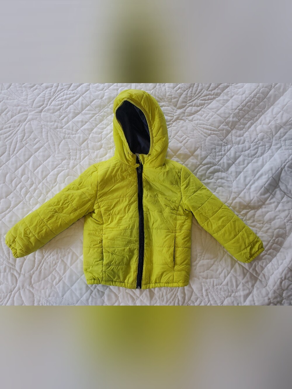 Prenatal 3T Lightweight Hooded Puffer Jacket - Yellow